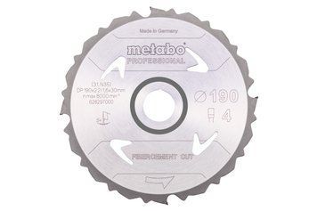 Пиляльний диск Metabo fibercement cut &mdash; professional, 190х30х2.2, 4 зуби 628297000 фото