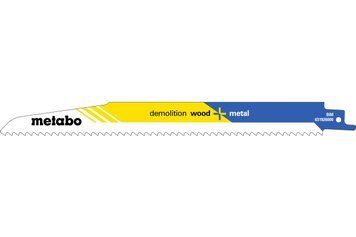 Шабельне полотно по дереву з цвяхами Metabo Demolition Wood + Metal 225 мм S 1110 DF, 5 шт 631926000 фото