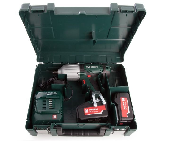 Аккумуляторный ударный гайковерт Metabo SSW 18 LTX 600 2х4.0 Ач 602198500 фото