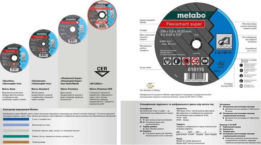 Отрезной круг Metabo Flexiamant 230 x 3 x 22.23 616127000 фото