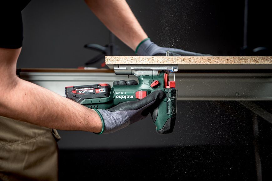 Аккумуляторный лобзик Metabo ST 18 L 90 каркас в кейсе 601047840 фото
