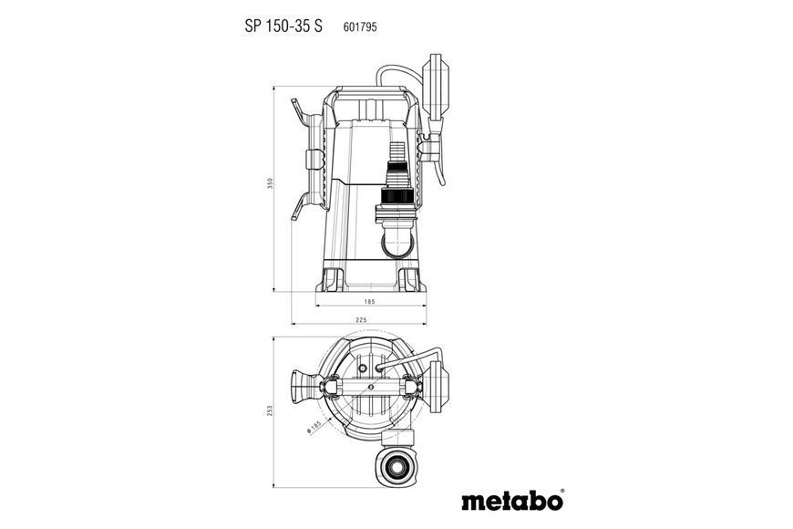 Занурювальний насос для брудної води Metabo SP 150-35 S 601795000 фото