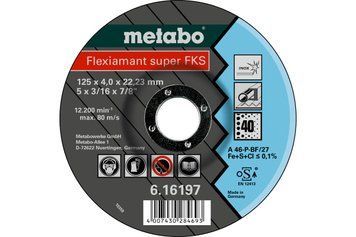 Зачисний круг Metabo Flexiamant Super FKS 125x4x22.23 Inox 616197000 фото