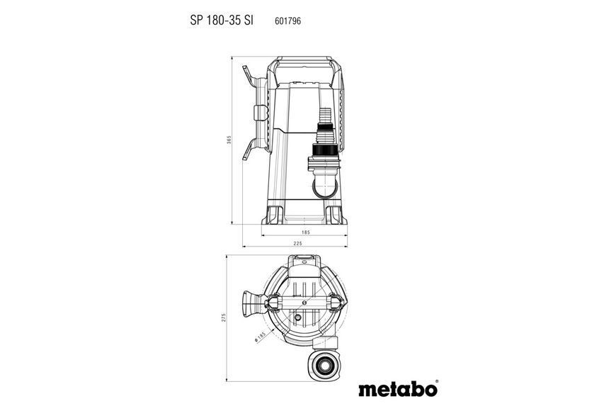 Занурювальний насос для брудної води Metabo SP 180-35 SI 601796000 фото