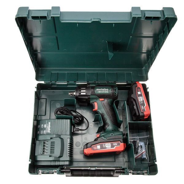 Аккумуляторный ударный гайковерт Metabo SSW 18 LTX 400 BL 2х3.1 Ач 602205670 фото
