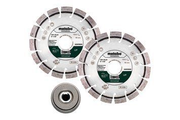 2 алмазних диска Metabo Professional UP 125 мм + гайка Quick 628582000 фото