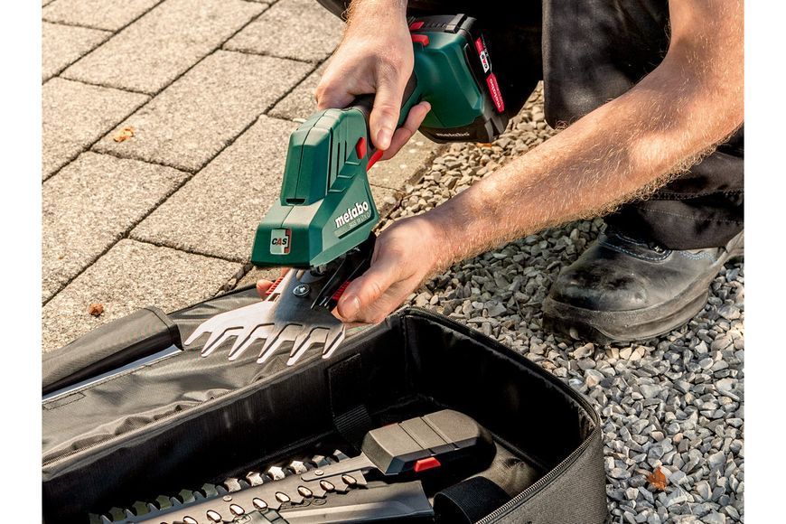 Акумуляторні ножиці для кущів та трави Metabo PowerMaxx SGS 12 Q каркас + телескопічна ручка 691193000 фото