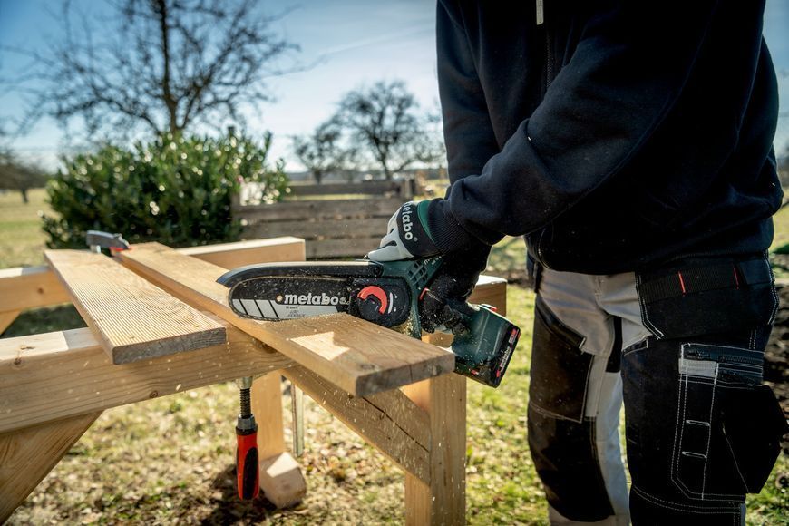 Акумуляторна ланцюгова пила Metabo MS 18 LTX 15 каркас 600856850 фото