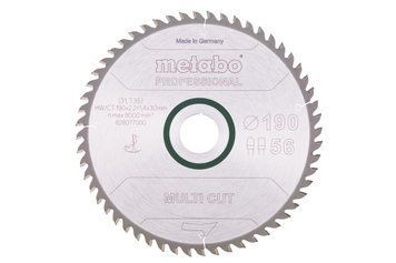 Пиляльний диск Metabo по мультиматеріалам 190x30x2.2, 56 зубів 628077000 фото