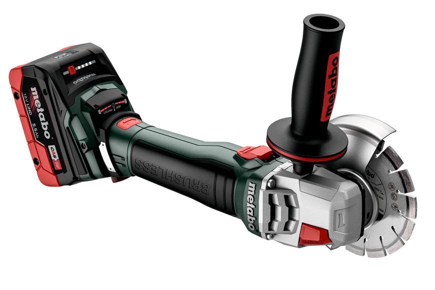 Акумуляторна болгарка Metabo WB 18 LT BL 11-125 Quick 2х5.5 Аг 613054660 фото