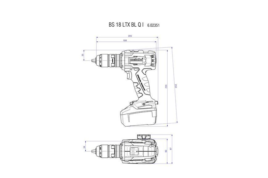 Аккумуляторная дрель-шуруповерт Metabo BS 18 LTX BL Q I 5.2 Ач 602351650 фото