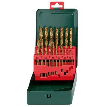 Набор сверл по металлу Metabo HSS-TiN Promotion 19 предметов 627156000 фото