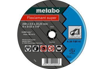 Отрезной круг Metabo Flexiamant Super 230x2,5x22.23 вогнутый 616103000 фото