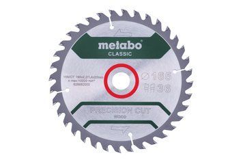 Пиляльний диск Metabo CLASSIC по дереву 165x20x2.2, 36 зубів, блістер 628662000 фото