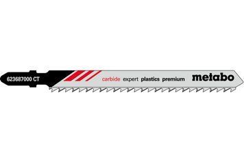 Лобзикове полотно для плексигласу, полікарбонату Metabo Expert Plastics Premium 91 мм T 301 CHM, 3 шт 623687000 фото