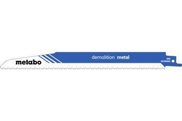 Шабельне полотно по металу Metabo Demolition Metal 225 мм S 1120 CF, 5 шт 631993000 фото