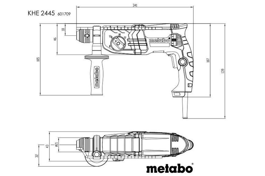 Перфоратор Metabo KHE 2445 601709500 фото
