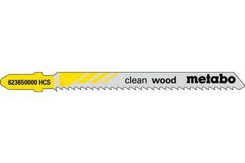 Пилка для лобзика по дереву Metabo Clean Wood 74 мм T 101 BR, 25 шт 623608000 фото