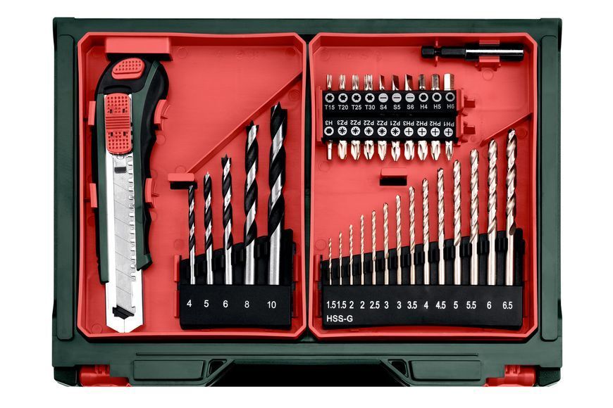 Акумуляторний ударний дриль-шурупокрут Metabo PowerMaxx SB Basic 2х2 Aг Mobile Workshop Mini 600385710 фото