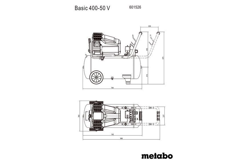 Компресор Metabo Basic 400-50 V 601526000 фото