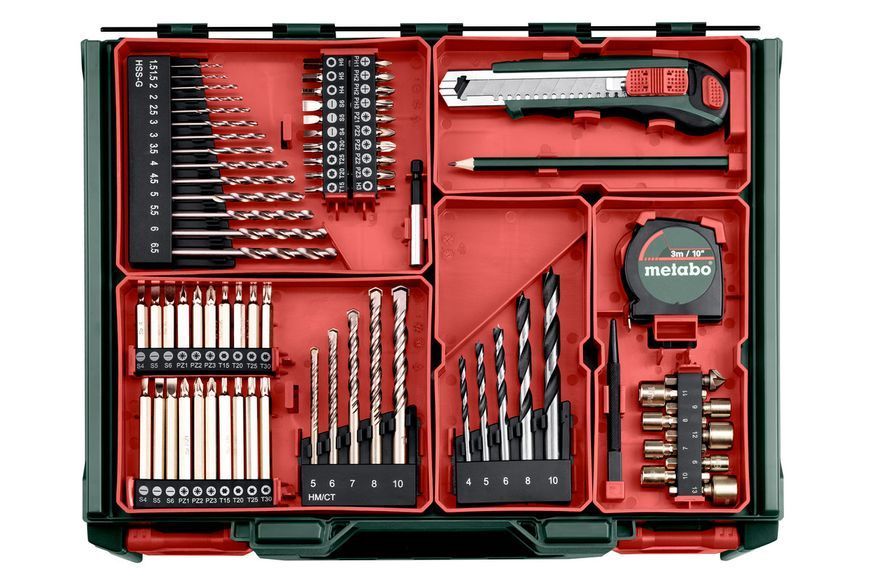 Аккумуляторная ударная дрель-шуруповерт Metabo SB 18 L 2х2.0 Ач Mobile Workshop 602317710 фото