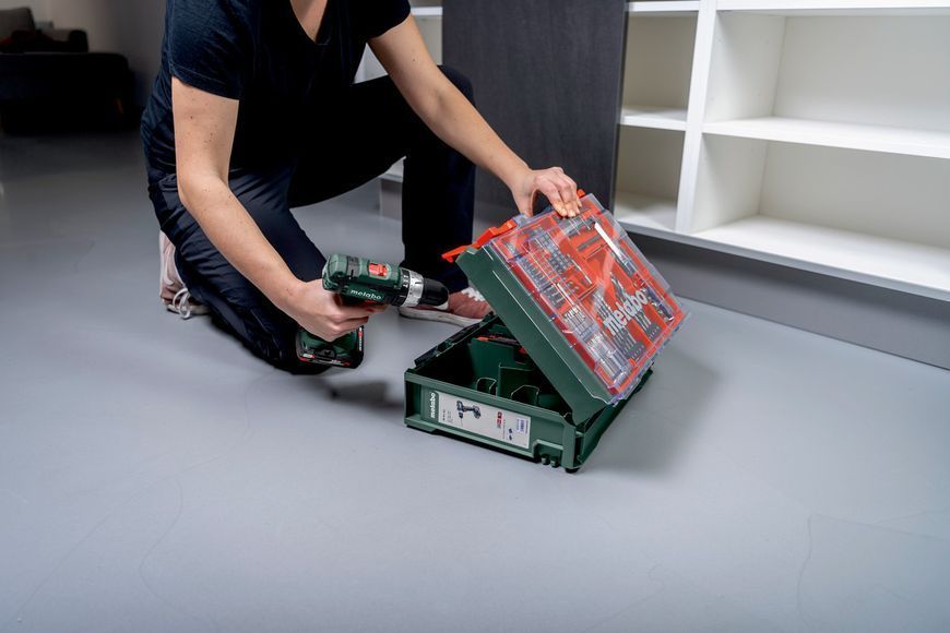 Аккумуляторная ударная дрель-шуруповерт Metabo SB 18 L 2х2.0 Ач Mobile Workshop 602317710 фото