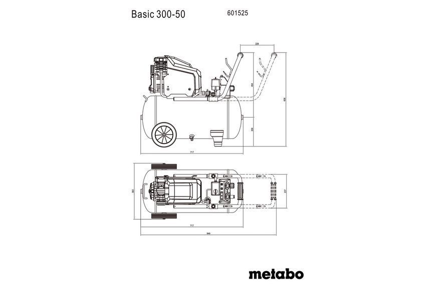 Компресор Metabo Basic 300-50 601525000 фото