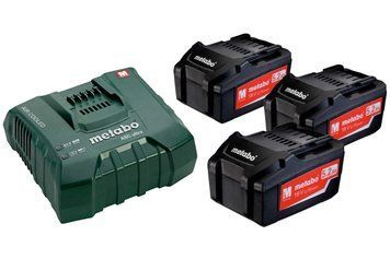 Комплект акумуляторних батарей Metabo 3*5.2 Аг 18 В + ASC Ultra 685061000 фото