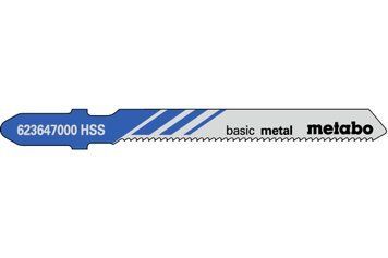 Пилка для лобзика по металлу Metabo Basic Metal 51 мм T 218 A, 5 шт 623647000 фото