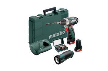 Аккумуляторный шуруповерт Metabo PowerMaxx BS+TLA LED+BitBox 15 600080930 фото