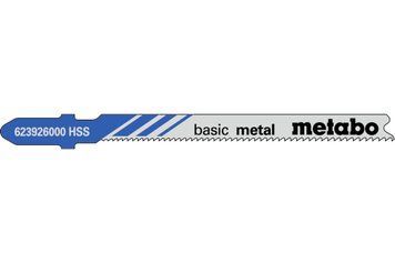 Пилка для лобзика по металу Metabo Basic Metal 66 мм T 218 A, 5 шт 623926000 фото