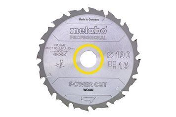 Пиляльний диск Metabo по дереву 190x30x2.2, 16 зубів 628006000 фото