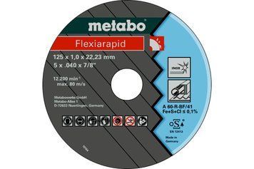Отрезной круг Metabo Flexirapid 125 x 1 x 22,23, 10 шт 616099000 фото