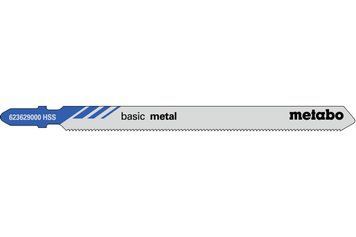Пилка для лобзика по металлу Metabo Basic Metal 106 мм T 318 A, 5 шт 623629000 фото