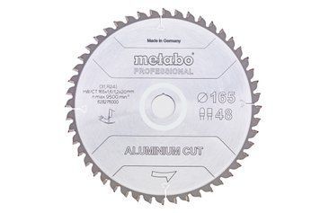 Пиляльний диск Metabo по алюмінію 165x20x1.6, 48 зубів 628276000 фото