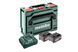 Комплект аккумуляторных батарей Metabo Li-Power 18 В 2х4 Ач с зарядным устройством в кейсе 685064000 фото 1