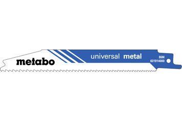 Сабельное полотно по металлу Metabo Universal Metal 150 мм S 123 XF, 5 шт 631914000 фото