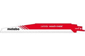 Шабельне полотно по дереву та металу Metabo Carbide Wood + Metal 225 мм S 1156 XHM 626560000 фото