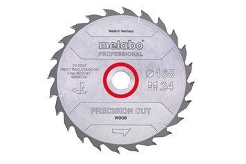 Пиляльний диск Metabo PROFESSIONAL, по дереву 165x20x2.2, 24 зубців 628290000 фото