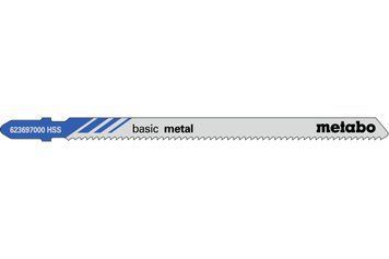 Лобзиковое полотно по металлу Metabo Basic Metal 106 мм T 318 B, 5 шт 623697000 фото