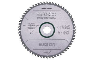 Пиляльний диск Metabo по мультиматеріалам 235x30x2.4, 60 зубів 628495000 фото