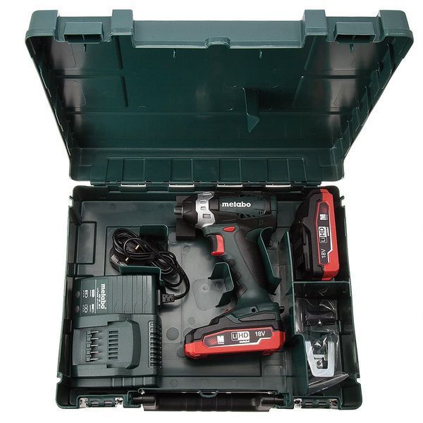 Аккумуляторный ударный гайковерт Metabo SSD 18 LTX 200 2х3.1 Ач 602196670 фото