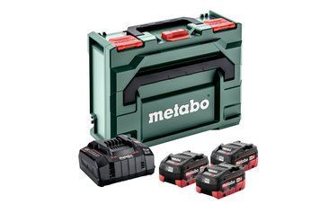 Комплект акумуляторних батарей Metabo LiHD 3х5.5 Аг 18 В з зарядним пристроєм в кейсі 685069000 фото