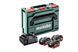 Комплект аккумуляторных батарей Metabo LiHD 3х5.5 Ач 18 В с зарядным устройством в кейсе 685069000 фото 1
