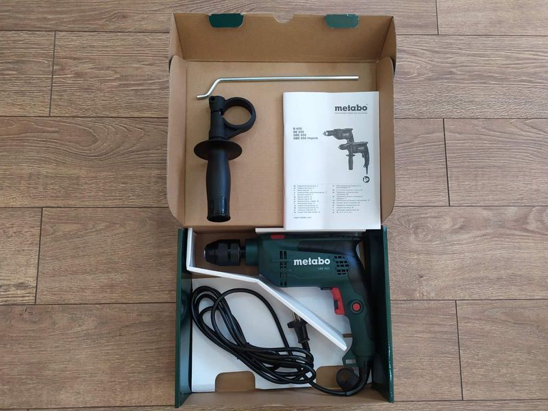 Ударная дрель Metabo SBE 650 с быстрозажимным патроном 600742850 фото
