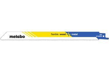 Шабельне полотно по дереву з цвяхами Metabo Flexible Wood + Metal 225 мм S 1122 VF, 5 шт 631495000 фото