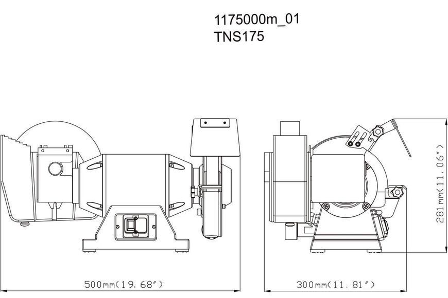 Комбінований верстат для сухого / мокрого шлифування Metabo TNS 175 611750000 фото