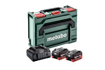 Комплект акумуляторних батарей Metabo LiHD 2х5.5 Аг 18 В з зарядним пристроєм в кейсі 685077000 фото
