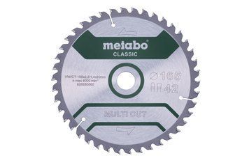 Пиляльний диск Metabo CLASSIC по мультиматеріалам 165х20х2.2, 42 зуба 628280000 фото