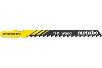 Лобзикове полотно для дерева Metabo Fast Wood 74 мм T 144 D, 100 шт 623712000 фото